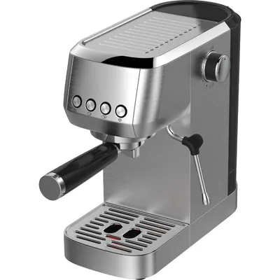 Produktbild von Espressomaschine halbautomatisch mit Manometer, 20 Bar Ulka-Pumpe, 51 mm Edelstahlfilter, 10 mm Milchschaumdüse, Tassenwärmer, Touch-Bedienung