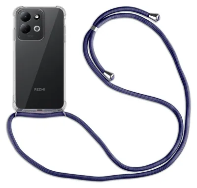Produktbild von Handykette für Xiaomi Redmi 17 4G / 5G Hülle mit Band Case Handyhülle mit Kette in Blau