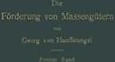Produktbild von Die Förderung von Massengütern