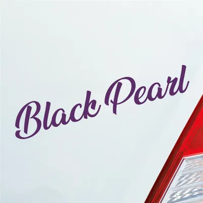 Produktbild von Auto Aufkleber Black Pearl Zubehör passend für Karibik Piraten 19x4 cm Lila Sticker Heckscheibenaufkleber
