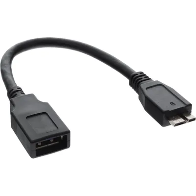 Produktbild von InLine® USB 3.2 Gen.1 OTG-Adapter, Micro-USB-B-Stecker / A-Buchse, Kabel 0,15 m