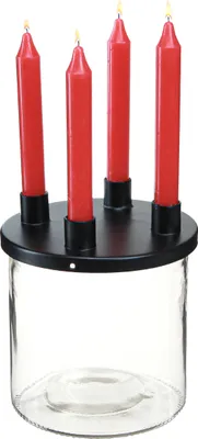 Produktbild von Kerzenhalter Glas Deko Stabkerzenhalter H11cm Ø10cm