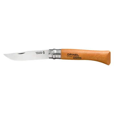 Produktbild von Opinel 10 Klappmesser, Kohlenstoffstahl, Buchenholz, Schloss