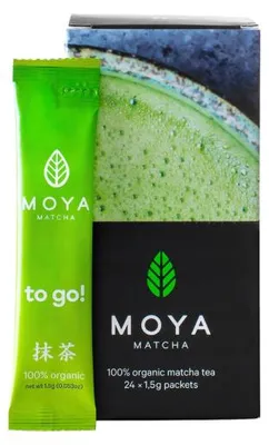 Zdjęcie produktu dla MATCHA GRÜNER TEE IN BEUTELN(24 x 1,5 g) 36 g - MOYA MATCHA