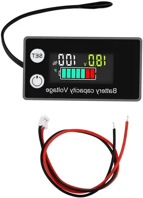 Produktbild von Batterie-Kapazitätsmessgerät mit Alarmsensor und LCD-Anzeige 8-100 V - Batteriekapazitätsprüfer und Spannungsregler mit Farbdisplay