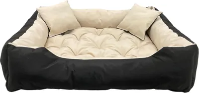 Obrázek produktu pro Pelíšek pro psy 130x105 cm béžová pohovka pro psy, kočky s polštářem, křeslo pro psy, voděodolný