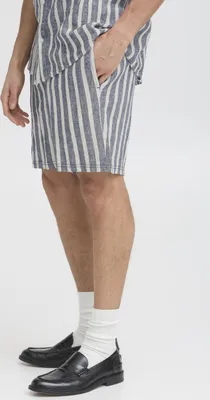 Produktbild von Solid! SDFried Herren Shorts aus Leinenmix kurze Hose mit Eingrifftaschen Kordelzug Regular fit