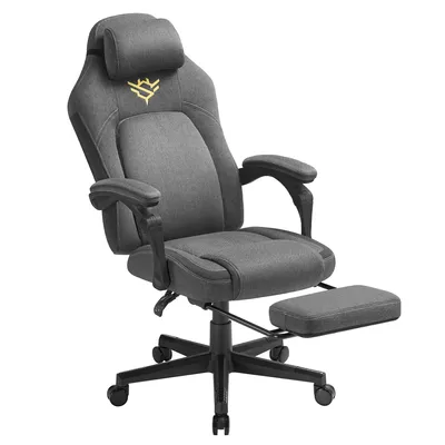 Produktbild von Gaming-Stuhl, Computerstuhl mit Fußstütze, Bürostuhl höhenverstellbar