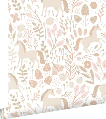 Obrázek produktu pro ESTAhome tapeta jednorožci béžová 53 cm x 10,05 m