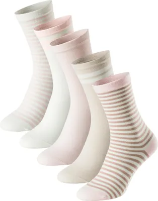 Image de Schiesser 5 paires de chaussettes Bluebird Stay Fresh beige rosé pour femmes