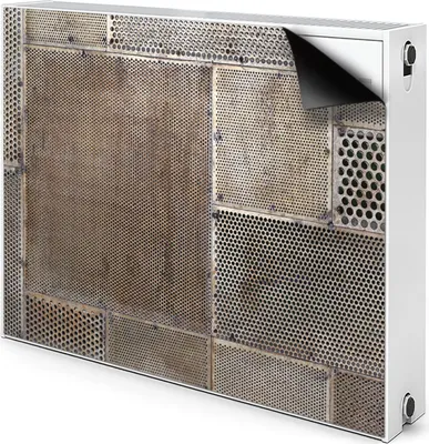 Obrázok produktu pre Magnetický kryt Kryt radiátora Kryt radiátora 80x60 cm - kov, podlaha