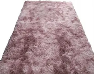Image de Tapis en peluche pour le salon, rose, 120 x 170 cm