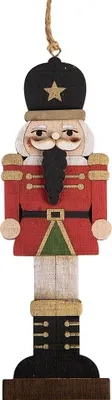 Immagine prodotto di Clayre & Eef Decorazione natalizia Schiaccianoci Rosso Legno