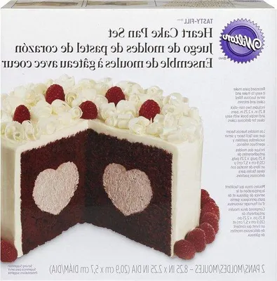 Produktbild von Famanu Kuchenform Set 2-teilig - Herzform - Rezeptbuch