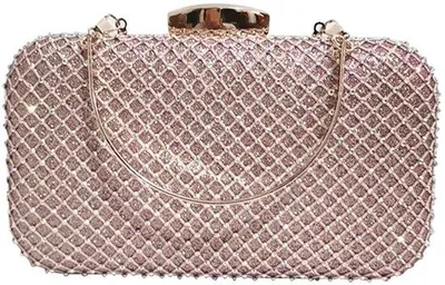 Produktbild von Luxus-Champagne-Strass-Handtas mit Diamanten-Clutch