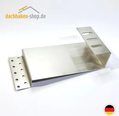 Produktbild von Dachhaken Biberschwanz Doppeldeckung 150 mm x 2 mm Edelstahl 1.4301