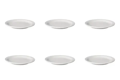 Produktbild von 12 x Mammoet Teller flach Dessertteller Frühstücksteller Porzellan weiß Ø 16