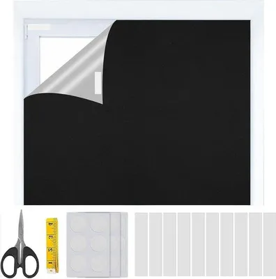 Produktbild von Verduisterend Thermorolgordijn ohne Bohren für Dachfenster 100 x 150 cm
