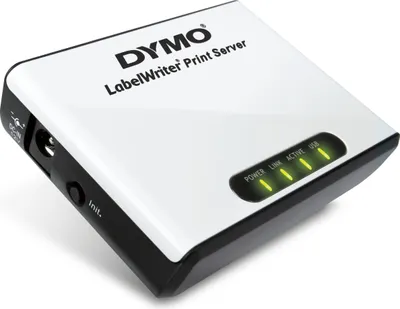 Produktbild von DYMO LabelWriter Print Server, Ethernet LAN, CD-ROM, 390 g, Box, USB, 175 mm