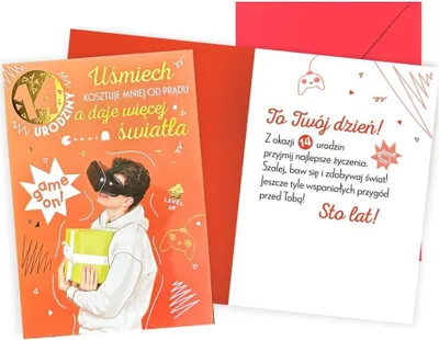 Image de Carte d'anniversaire 14 ans - Un cadeau unique plein de sourires