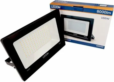 Obrázek produktu pro LED reflektor LEDOM 100W LED reflektor super jasný 8000LM reflektor venkovní 4000K neutrální bílá reflektor IP65 vodotěsný reflektor venkovní reflektor
