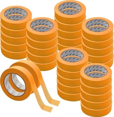 Produktbild von ARLI 32x Kreppband Goldband 30 mm x 50m Acrylat Abdeckbänder ECO für Maler und Lackierer