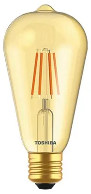 Produktbild von FILAMENT (AMBER) LED-Lampe ST64 E27 4.5W 2200K TOSHIBA