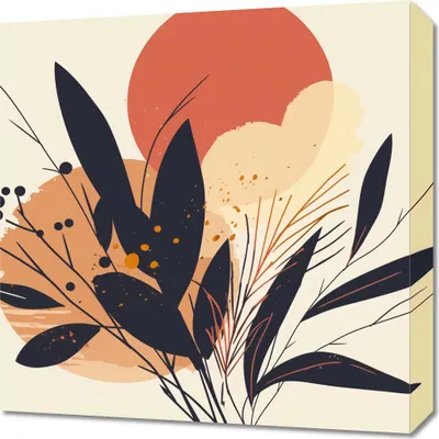 Produktbild von Bild 50x50cm Sonnenuntergang in Farbe