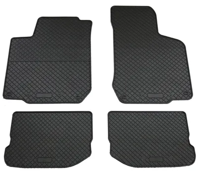 Gummifußmatten Set 4-teilig für Skoda Octavia 1 (1997-), schwarz