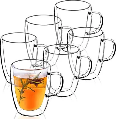 Produktbild von Famanu Latte Macchiato Gläser Doppelwandig - 6 Stück, 270 ml