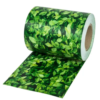 Produktbild von Fólie na ochranu soukromí z PVC s upevňovacími klipy - 35 m, zelené listy