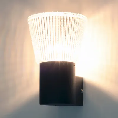 Obrázek produktu pro Dekorativní venkovní nástěnná lampa E27 IP44 FOZI černá