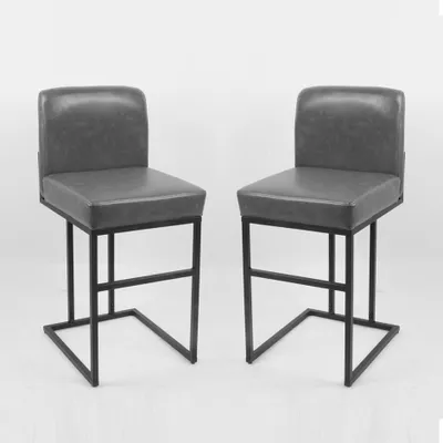 Zdjęcie produktu dla Barhocker Barstühle Küchenhocker Grau 4er-Set