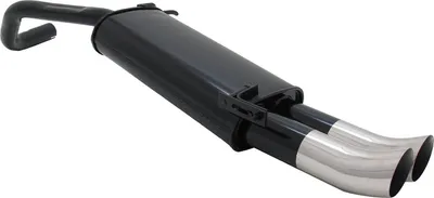 Immagine prodotto di Scarico sportivo Novus per VW Polo 9N / 9N3 2x76mm Silenziatore posteriore DTM con ABE