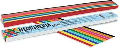 Produktbild von Flechtstreifen 130g/qm 2x50cm Intensiv VE=200 Stück (10 Farben)