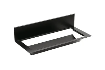 Image de Linero MosaiQ Porte-rouleau de papier 350 x 155 x 120 mm noir mat / Système de rails / Kesseböhmer