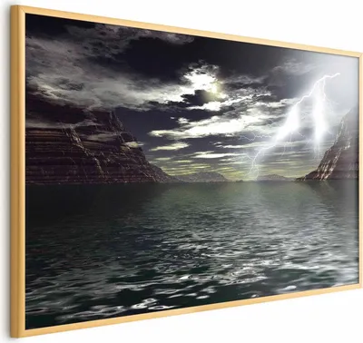 Produktbild von Posterpapier Poster - Storm Over the Lake 60x40 cm Landschaften c-B-0469-ao-a