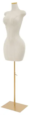 Productafbeelding van Mannequin, kledingpop, in hoogte verstelbaar, modern design, wit