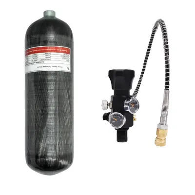 Obrázek produktu pro TUXING 4500psi láhev z uhlíkových vláken, objem 6,8 l, provozní tlak 300 BAR, 6,8 l s ventilem C