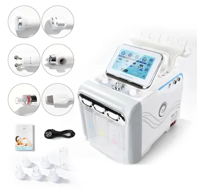 Produktbild von Hydrodermabrasion Spa - 6-in-1 Gesichtsgerät EU - Tiefenreinigung - Hautverjüngung - Wasser-Sauerstoff Jet Peel - RF Lifting - 220-240V