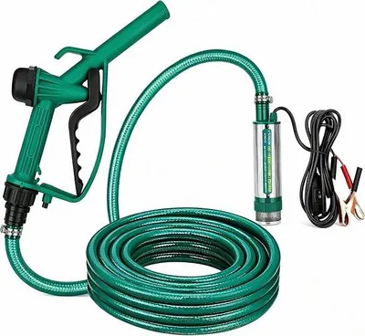 Productafbeelding van 12 V dieselpomp, 30 l/min, brandstofpomp met verstoppingsbeveiliging, geschikt voor diesel, kerosine en water
