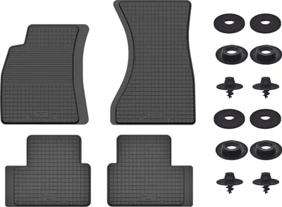 Produktbild von Gummimatten Mit Stoppern Für: Audi Q5 I (2008-2017) Schwarz Set