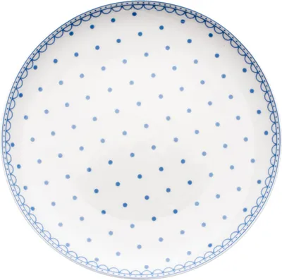 Produktbild von Thun 1794 Flacher Teller, 26 cm, tschechisches Porzellan, blaue Punkte, Thun