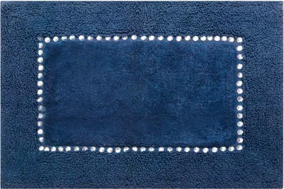 Zdjęcie produktu dla Elegancka mata łazienkowa 50X70 cm granatowa