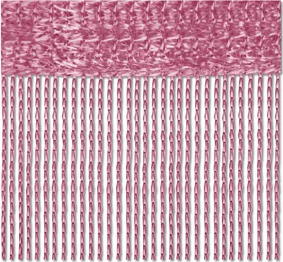 Produktbild von Fadenvorhang Altrosa 90x240 cm – Polyester Mikrofaser Gardine mit Stangendurchzug, kürzbar, für Fenster, Tür und Raumteiler