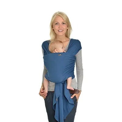 Produktbild von Hoppediz elastisches Baby-Tragetuch GOTS indigo, Tuch Länge:Maxi 5.4 x 0.5 m