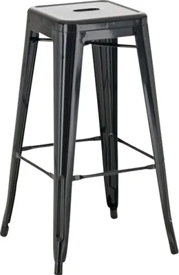 Produktbild von TPFLiving Barhocker Joy Metall Schwarz