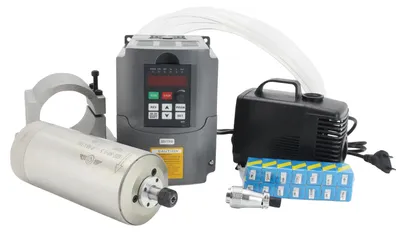 Obrázek produktu pro Vřetenový motor, vodní chlazení, vysokorychlostní provoz, kompletní sada, 220 V