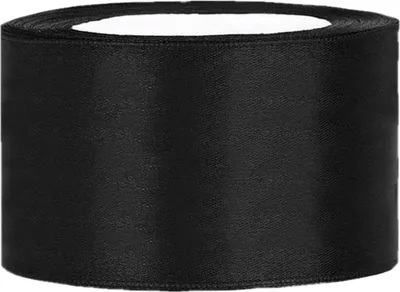 Produktbild von Satinband schwarz B:38mm, L:25m