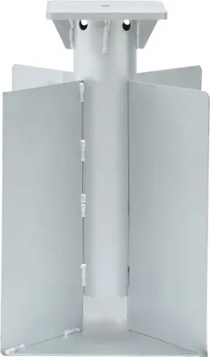 Zdjęcie produktu dla vidaXL Gniazdo do parasola srebrne 27,5x27,5x45 cm stalowe